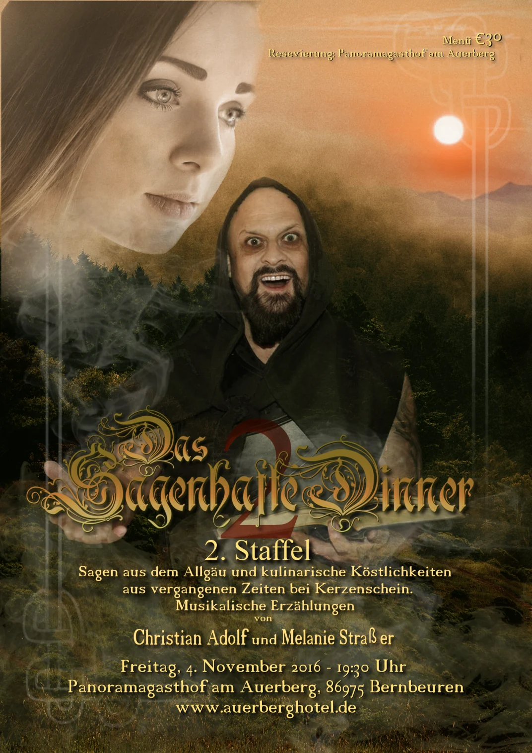 Originalplakat: Das Sagenhafte Dinner · 2. Staffel · Drachen, Hexen & Helden